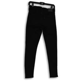 Womens Black 720 Denim Dark Wash Pockets High Rise Super Skinny Jeans Sz 27 alternative image