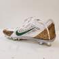 Nike ID Custom Alpha Pro White/Gold Low Cleats 11.5 image number 2