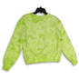 NWT Womens Green Tie-Dye Round Neck Long Sleeve Pullover Sweatshirt Size S image number 2