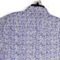 NWT Mens White Blue Chevron Short Sleeve Collared Button-Up Shirt Size XL image number 4