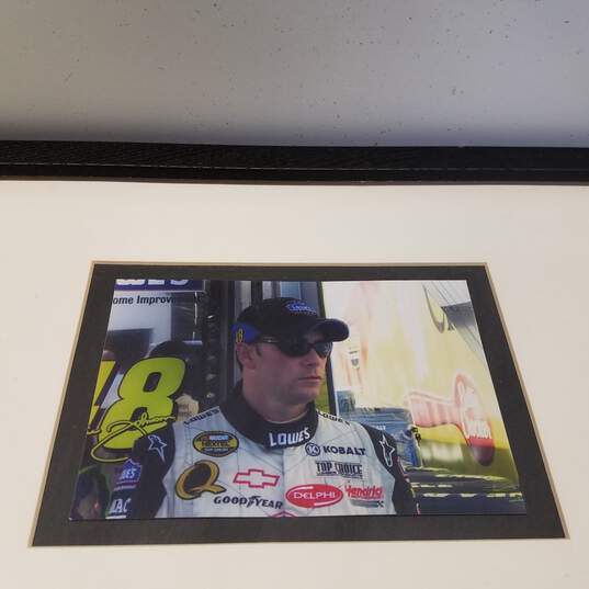 Framed, Matted & Signed Jimmie Johnson NASCAR Collectible image number 4