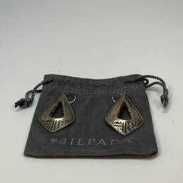 Designer Silpada 925 Sterling Silver Fish Hook Taos Dangle Earrings w/ Bag
