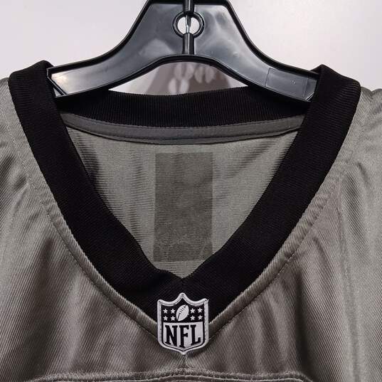 NFL Denver Broncos #7 Elway Silver Jersey Men's Size 52 image number 3