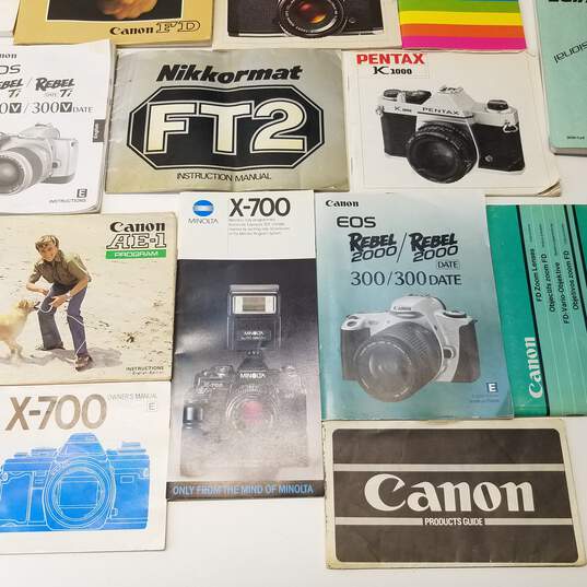 Assorted Lot of Camera and Photography Instructions Manuals image number 5