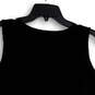 NWT Womens Black Textured Split Neck Pullover Blouse Top Size Large image number 4