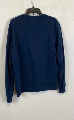 All Saints Mens Blue Cotton Long Sleeve Crew Neck Pullover Sweater Size Medium alternative image