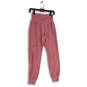 Womens Pink Flat Front Elastic Waist Pull-On Jogger Pants Size XS image number 1