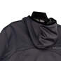 Womens Gray Long Sleeve Hooded Welt Pocket Full-Zip Jacket Size Large image number 4