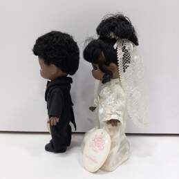 Precious Moments African-American Bride and Groom Doll Pair alternative image
