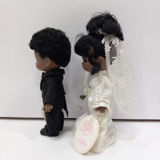 Precious Moments African-American Bride and Groom Doll Pair image number 2