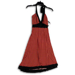 NWT Womens Multicolor Printed Waist Belt Sleeveless Fit & Flare Dress Sz 10