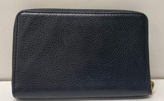 Marc By Marc Jacobs Black Leather Zip Around Card Wallet image number 2