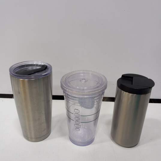 Bundle Of 5 Assorted Starbucks Cold/Hot Travel Tumblers image number 5
