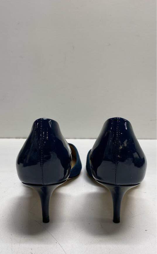 Saks Fifth Avenue Suede Low Pump Heels Blue 8.5 image number 4