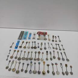 Collectible Souvenir Mini Spoons Assorted 61pc Lot