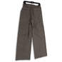NWT Womens Brown Black Check Pleated Wide Leg Belted Ankle Pants Size 6 image number 4