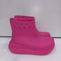 Hot Pink Crocs Unisex Platform Boots Size M3W5 image number 4