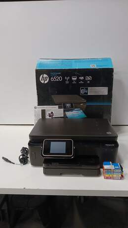 HP Photosmart 6520 Wireless Print/Scan/Copy/Web Printer In Box w/ Accessories