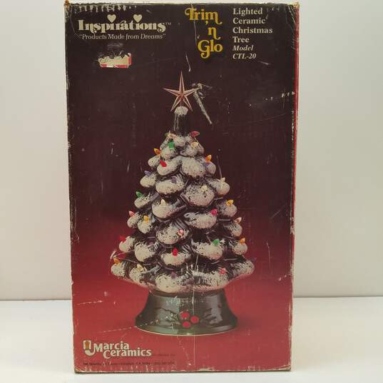 Marcia Ceramics Christmas Tree CTL-20-COLD AS IS, CHIPPED image number 1