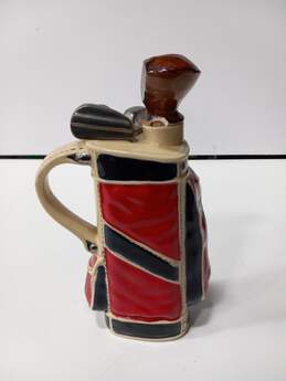 Vintage Golf Club Bag Ceramic Decanter Music Box