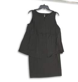 NWT Chico's Womens Black Round Neck Sleeveless Sheath Dress Size 1 alternative image