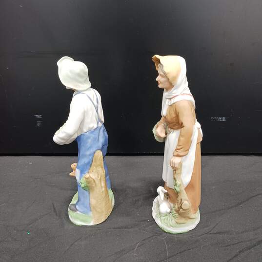 HOMCO OLD WOMEN AND OLD MAN FIGURINES image number 4