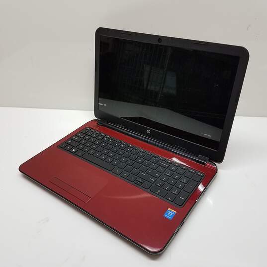 HP 15in Red Laptop Intel Pentium N3540 CPU 4GB RAM & HDD image number 1