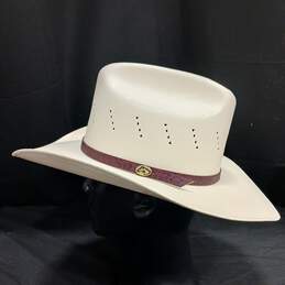 Unbranded Men's Ivory Straw Cowboy Hat alternative image