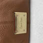 Womens Brown Leather Inner Zip Pocket Tassel Charm Shoulder Bag Purse image number 6