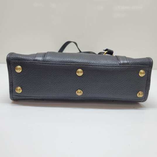 Dooney & Bourke Black Pebbled Leather Satchel Shoulder Bag 12x9.5x4" image number 8