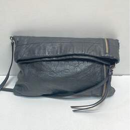 Marc New York Andrew Marc Olive Green Leather Foldover Zip Crossbody Bag