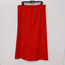 Women's Ankle Length Red Skirt Sz 18