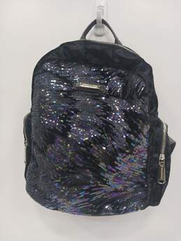 Steve Madden Black & Purple Sequin Backpack