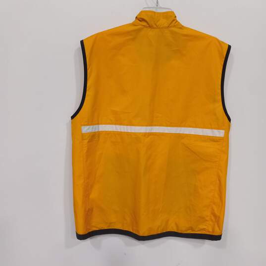Nike Yellow Windbreaker Vest Men's Size L image number 4