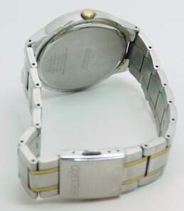 Seiko Solar Two Tone Analog Date Men's Watch 115.0g alternative image