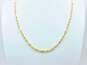 14K Gold Etched & Textured Open Fancy Link Chain Necklace 14.0g image number 1