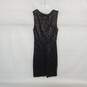 Tobi Black Lined Sequin Deep Plunge Sleeveless Dress WM Size S NWT image number 2