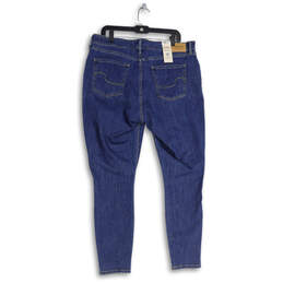 NWT Womens Blue Denim Medium Wash High-Rise Skinny Jeans Size 18 M W34 L30 alternative image