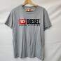 Diesel Gray Denim Division Logo T-Shirt Size XXL image number 1