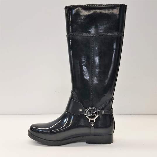 Michael Kors Rubber Harness Rain Boots Black 6 image number 3