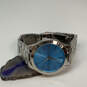 Designer Michael Kors Runway MK3292 Silver-Tone Blue Dial Analog Wristwatch image number 1
