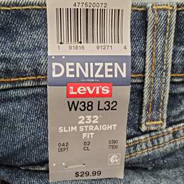 Levi's Men Blue Slim Straight Jeans Sz 38 NWT alternative image