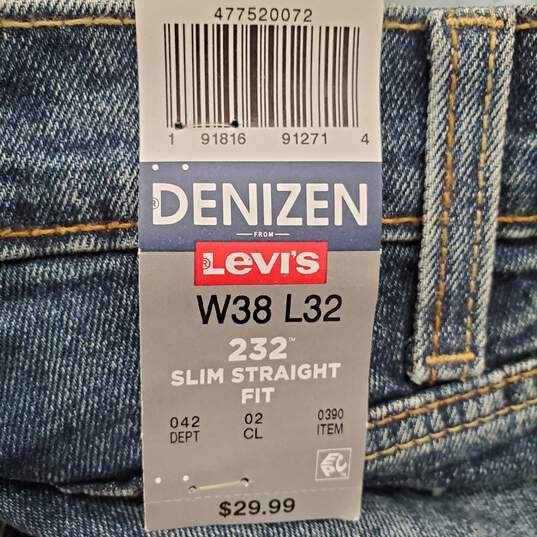 Levi's Men Blue Slim Straight Jeans Sz 38 NWT image number 2