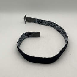 Mens Black Reversible Adjustable Single Tongue Buckle Waist Belt Size S/M alternative image