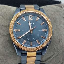 Fossil Q Hybrid, Crystal Bezel Stainless Steel Watch