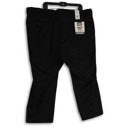 NWT Womens Black Signature Khaki Pleated Classic Fit Chino Pants Size 48X28 alternative image