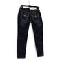 Womens Blue Denim Medium Wash Pockets Stretch Straight Leg Jeans Size 29 image number 2