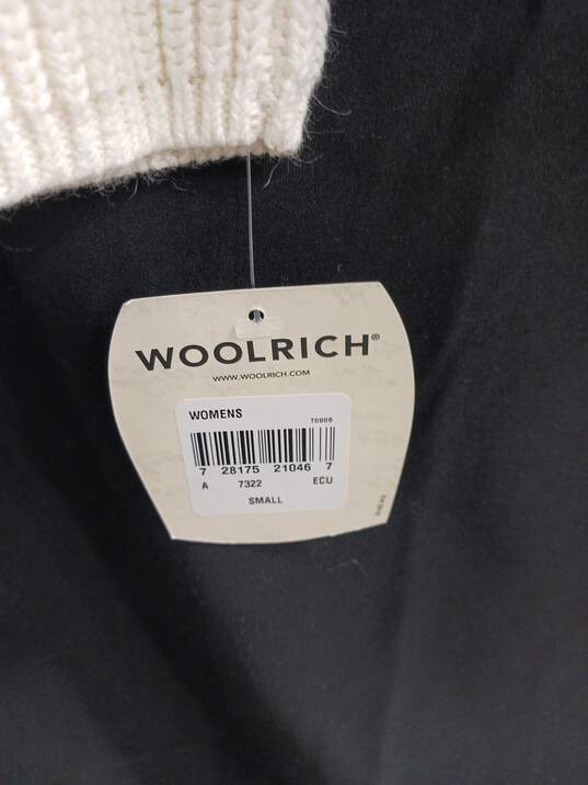 Women's Woolrich White Cable Knit Sweater Sz S NWT image number 3