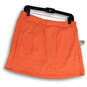 NWT Womens Orange Flat Front Elastic Waist Pockets Athletic Skort Size M image number 1