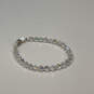 Designer Givenchy Silver-Tone Sparkling Clear Bicone Beaded Bracelet image number 3